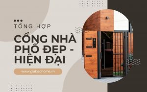 Cổng nhà phố đẹp hiện đại