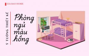 Phòng ngủ màu hồng