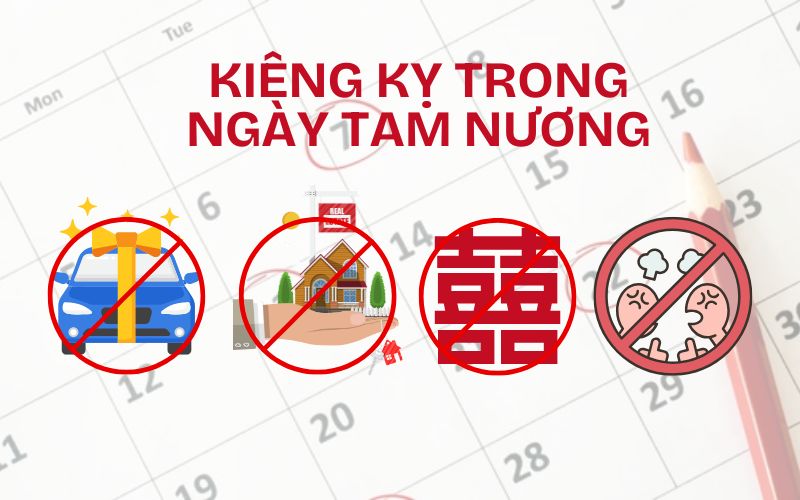 Những điều nên tránh trong ngày Tam Nương