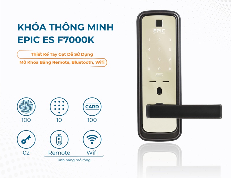 Khóa vân tay Epic ES F7000K