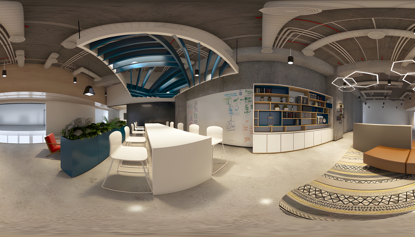 VR 360°パースサービスで建築空間がバーチャルリアリティ技術によりリアルに VR 360°パース制作による没入感のある空間体験