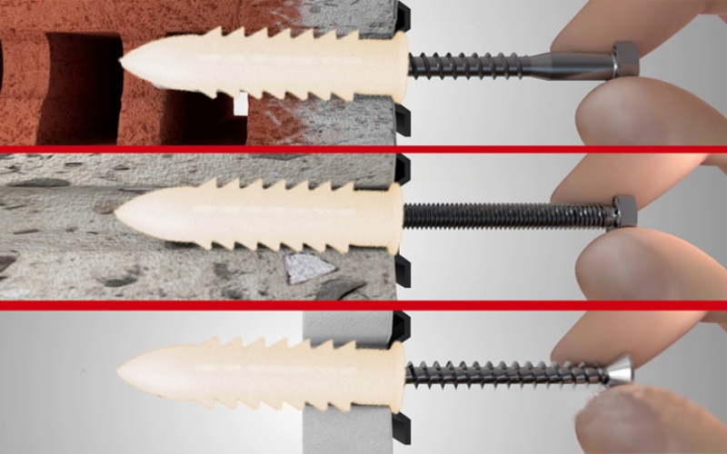 tắc kê nhựa dùng loại nào cho công trình